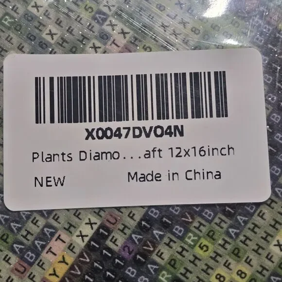 5D Diamond Painting Kit featuring a bookshelf Plant design. 30x40cm G4341 New - Picture 4 of 5